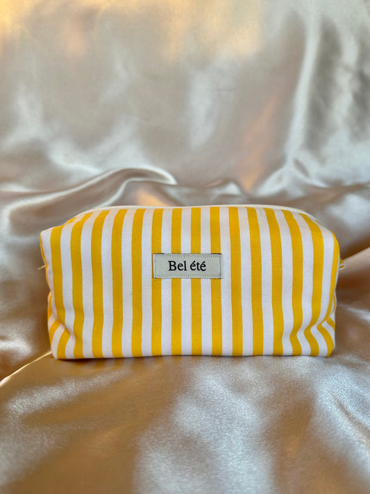 Caramel Box Pouch -stripe yellow