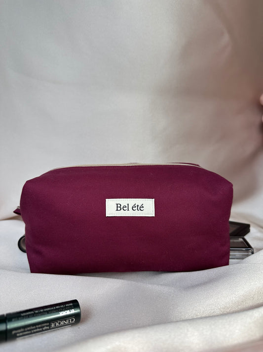 Caramel Box Pouch -wine red